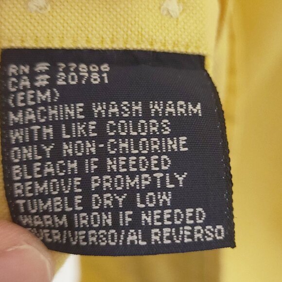 Vintage Tommy Hilfiger Yellow Button Down Shirt - Picture 5 of 9